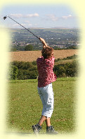 Bei der Arbeit: Golfen